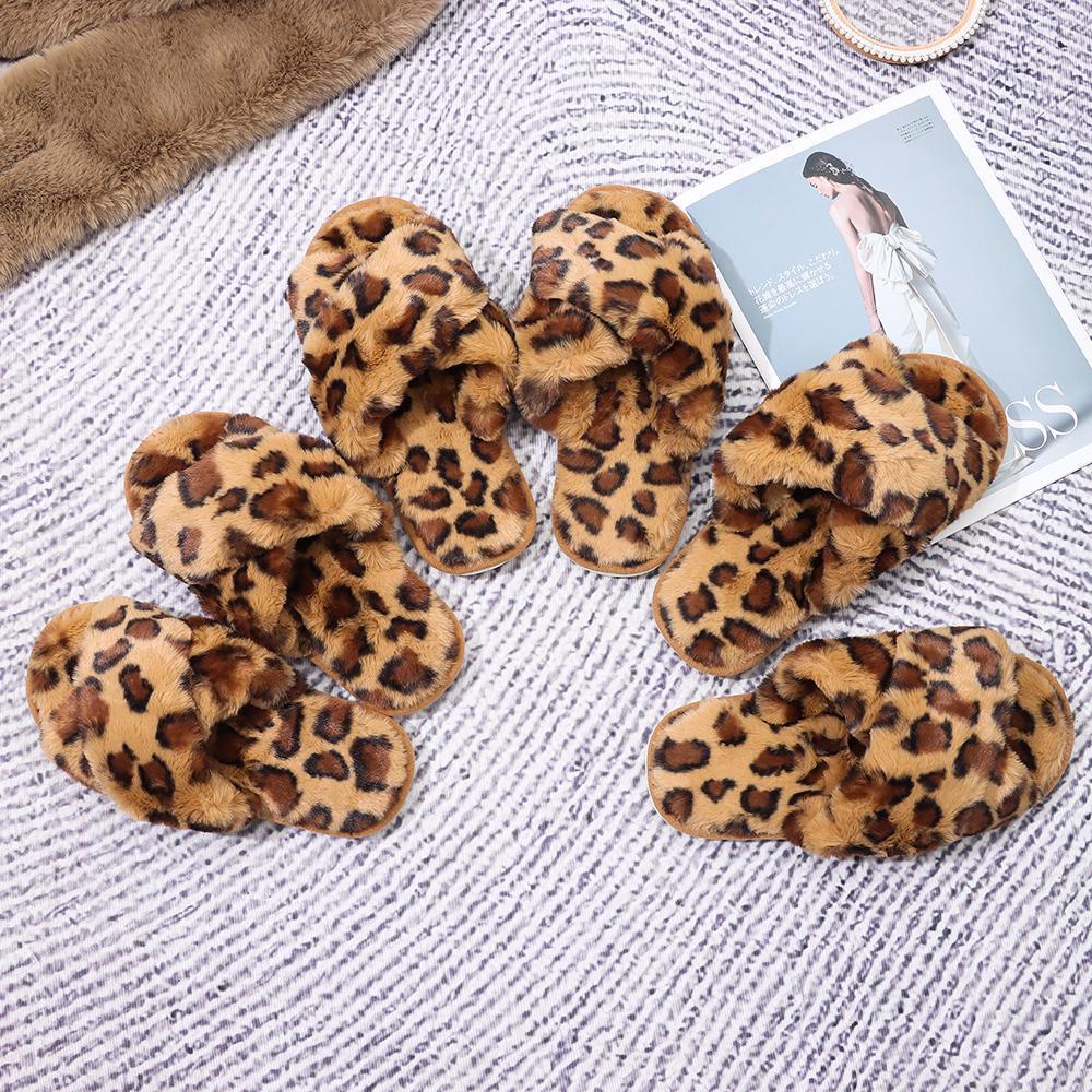 Dép Bông Lông Xù Hở Ngón Êm Ái Thoải Mái Cho Nữ