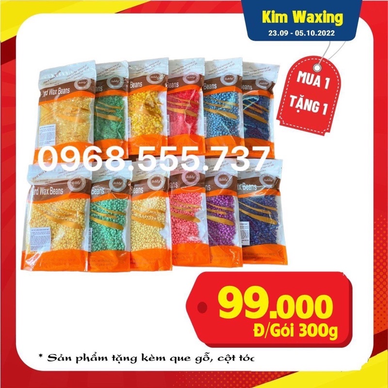 300g Sáp wax nóng đậu hạt viên Chính hãng