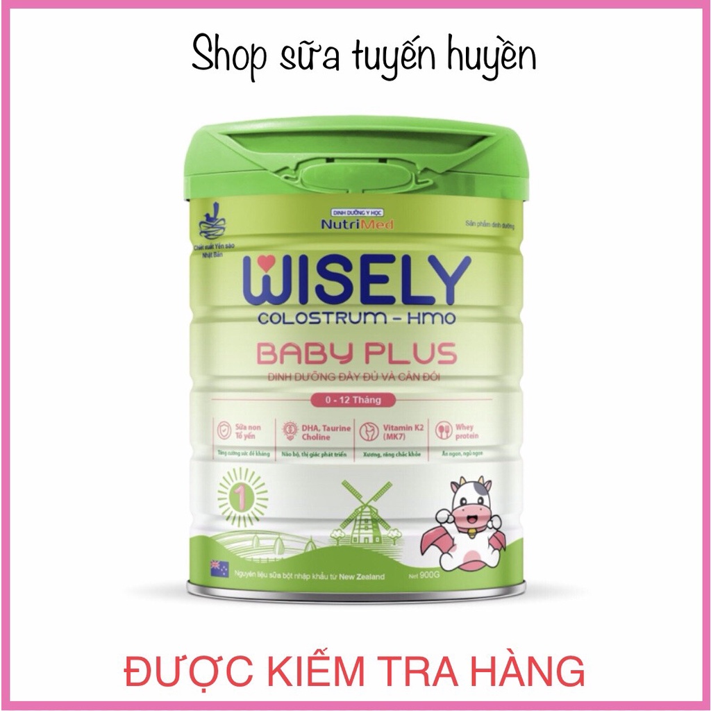 Sữa bột wisely tổ yến 900g ,sữa bột dinh dưỡng , giúp trẻ phát triển toàn diện - Nanofood