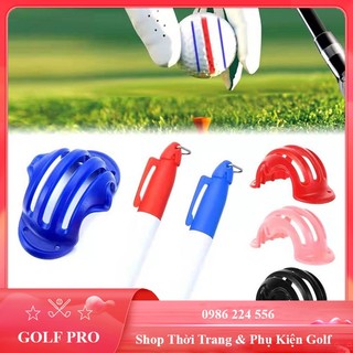 Dụng cụ kẻ line golf trên bóng nửa quả có kèm bút giúp nhận biết đường bóng