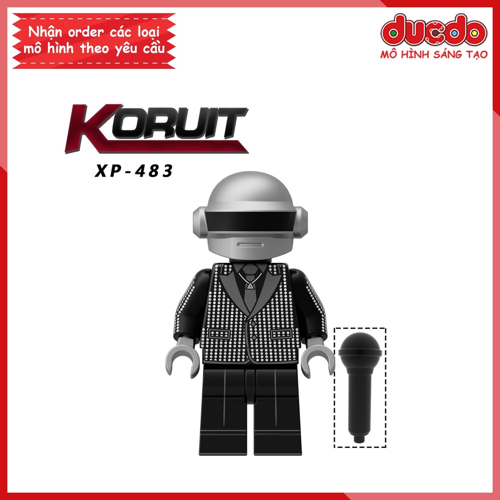 Minifigures nhân vật Nhóm Nhạc Nổi Tiếng Daft Punk - Đồ chơi Lắp ghép Xếp hình Mô hình Mini KORUIT KT1063