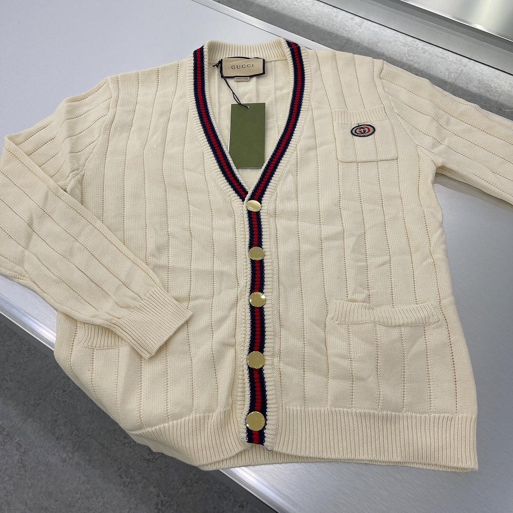 Áo khoác Cardigan Gucci túi bụng túi ngực mini LA 1-1 on web