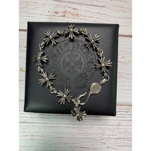 Lắc Chrome Heart bạc hàng cao cấp fullbox.