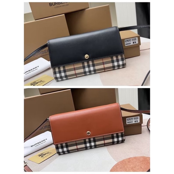 Ví Da Gập Burberry Đựng Tiền, Thẻ Cho Nam Và Nữ