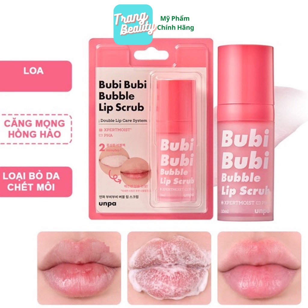Tẩy Da Chết Sủi Bọt Thải Độc Môi Bubi Bubi Bubble Lips Crub Mẫu Mới