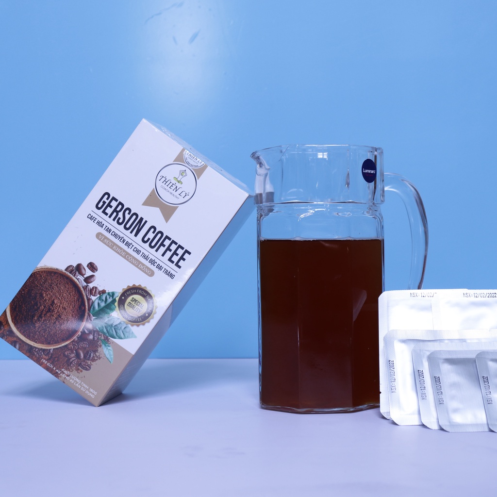 Thải độc cafe Combo 1,5 tháng loại hòa tan.