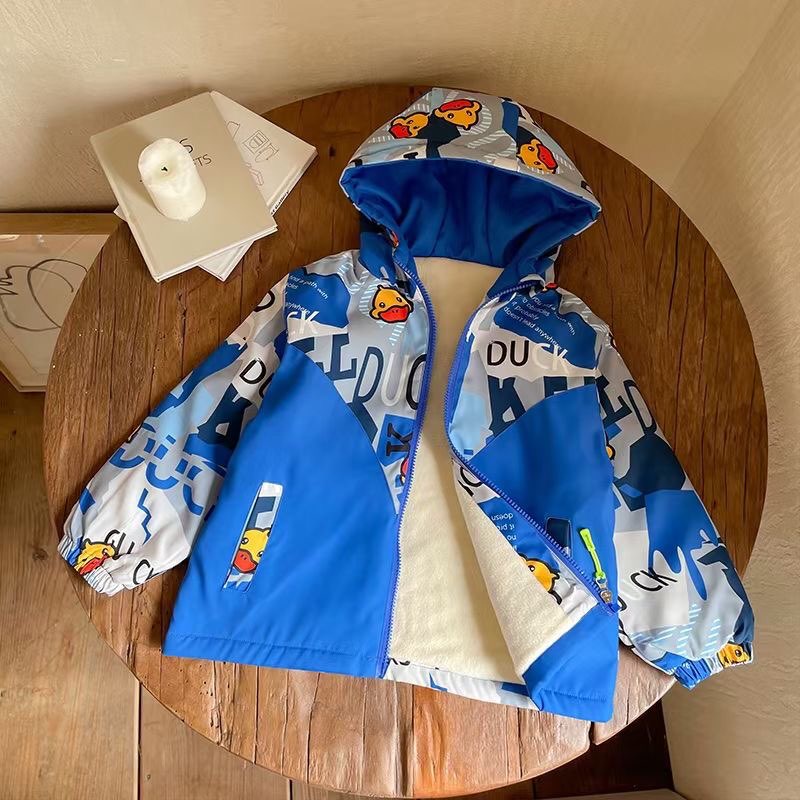 Áo khoác trẻ em áo khoác  lót nỉ dày cho bé hàng Quảng Châu MS03