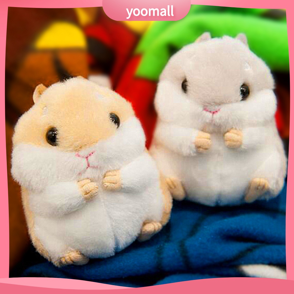 Móc khóa làm bằng kim loại hình chú chuột hamster xinh xắn