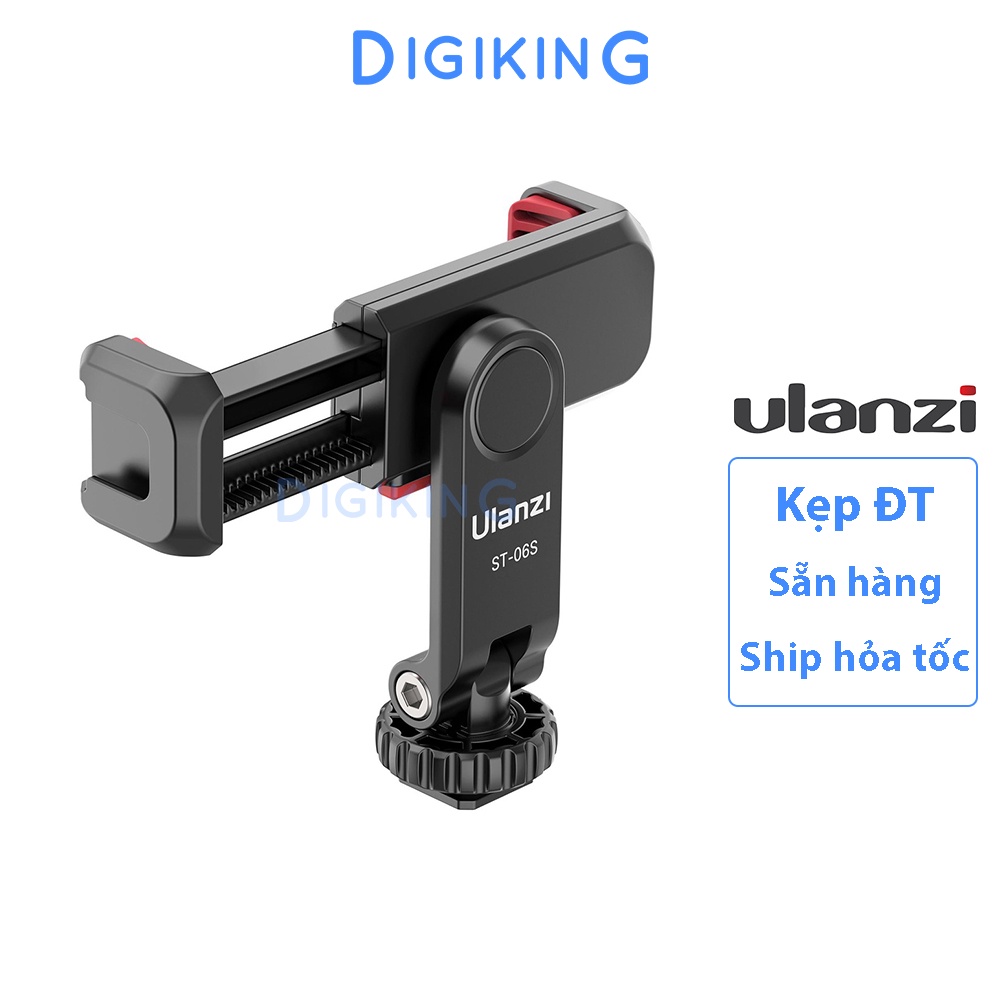 Kẹp điện thoại Ulanzi ST-06S hỗ trợ chụp ảnh quay phim xoay dọc đổi góc tiện lợi
