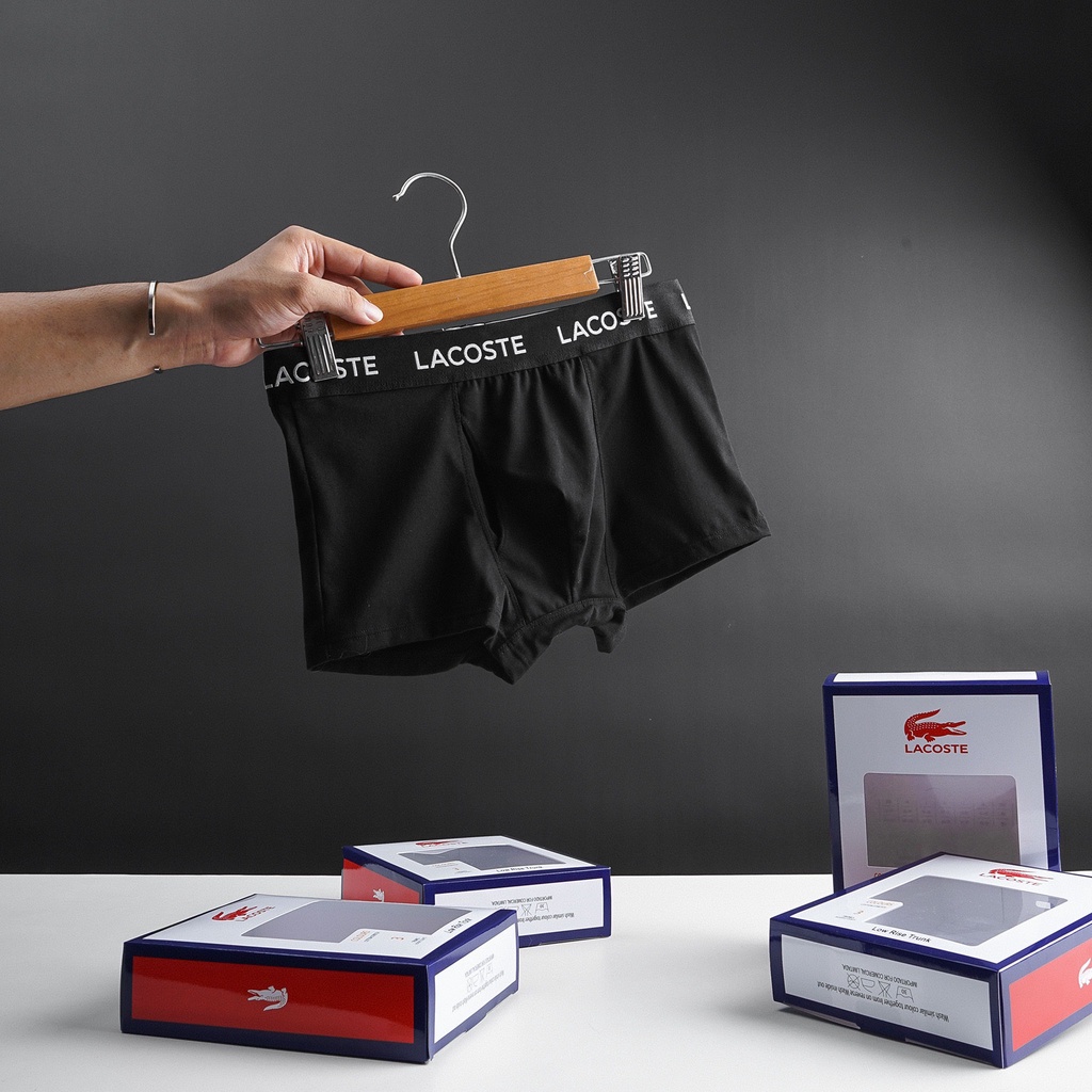 {40kg - 50kg} Quần Lót Boxer Cao Cấp Hiệu Cá Sấu: Chất Liệu Thun Thoáng Khí, Mềm Mịn, Êm Mát