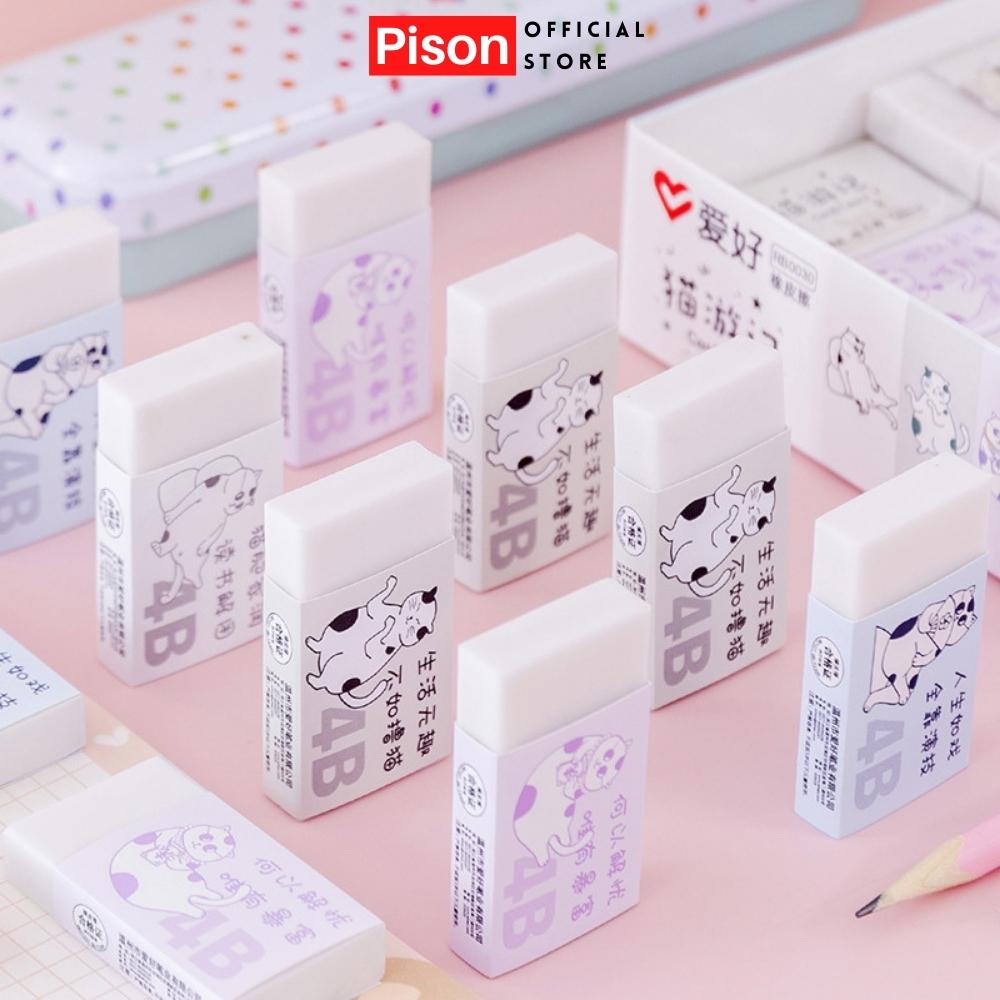 Gôm tẩy hình Mèo 4B Pison dễ thương - PVN2624 - 1 cái