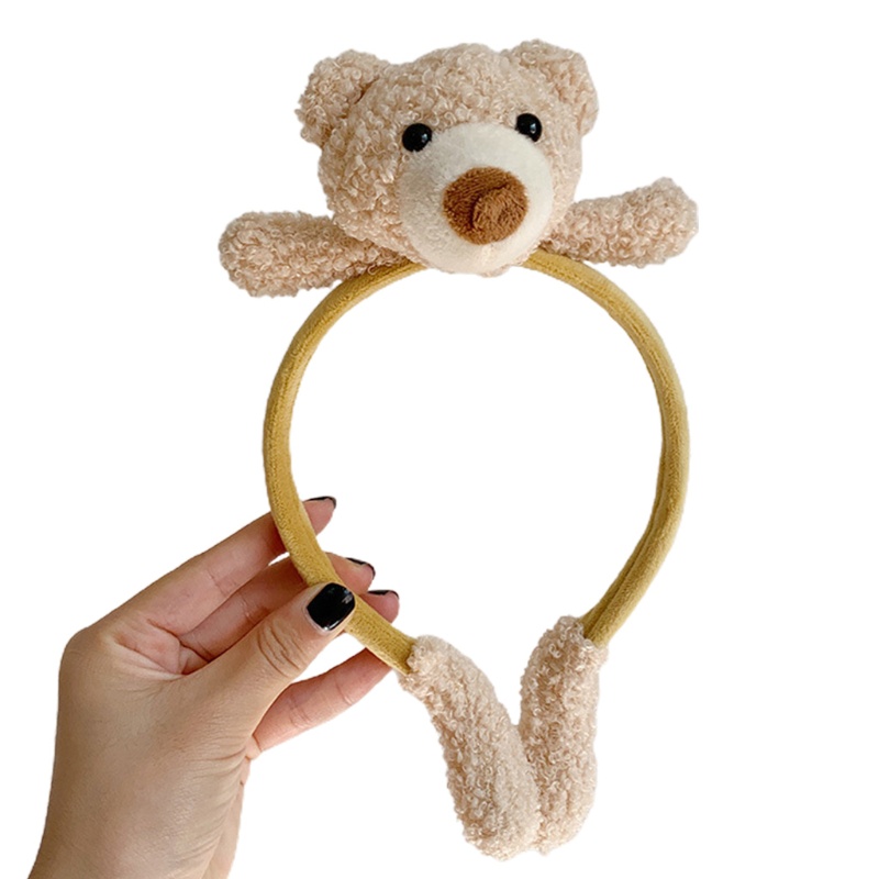 Băng Đô Cài Tóc Rửa Mặt / Trang Điểm Hình Thỏ / Gấu Bông Mềm Mại Chống Trượt