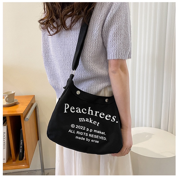 Túi vải đeo chéo học sinh PEACHREEL trẻ trung BAG U PCR12