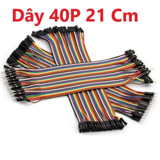 Bộ Sợi Dây Nối 40P 7 Màu Dài 21Cm 3 Loại Đầu: Cái - Cái, Đực - Cái, Đực - Đực