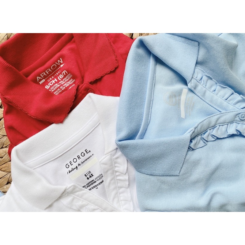 Áo polo bé gái size đại xuất dư xịn đét.