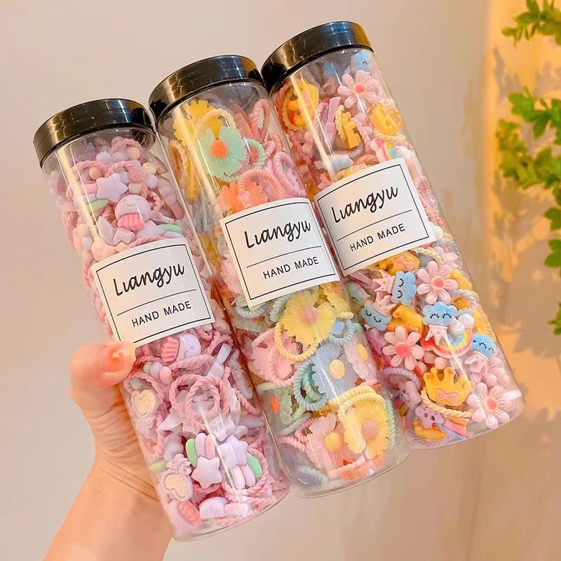 iF YOU Dây buộc tóc   cao su ngọt ngào phong cách Hàn Quốc cổ điển cho nữ