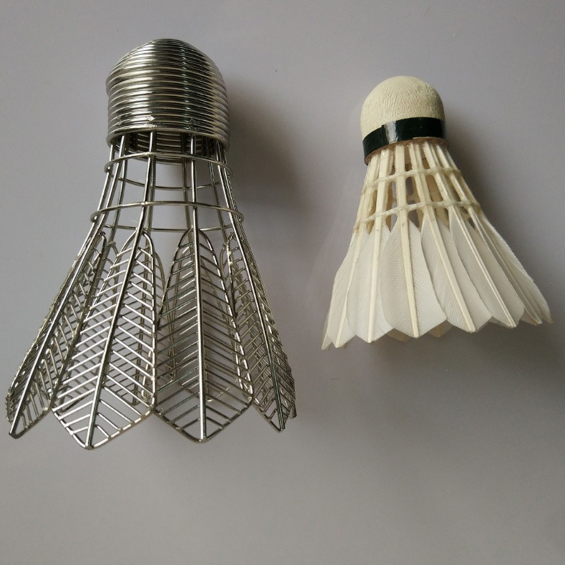 Ống Đựng Bút Bằng Kim Loại Hình Quả Cầu Lông Dễ Thương
