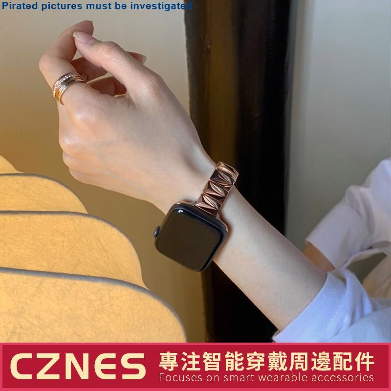 Dây Đeo Kim Loại Dạng Tam Giác Cho Đồng Hồ Thông Minh Apple watch 45mm 41 / 44 / 40 Apple watch 5 / 6 / SE 7th