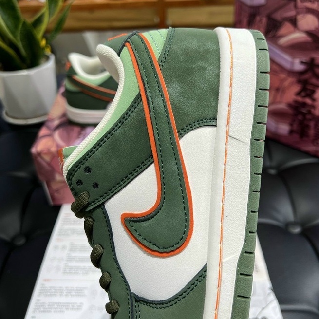 Giày Sneaker SB Dunk Xanh Rêu Cam|Sb Otomo Green Orange