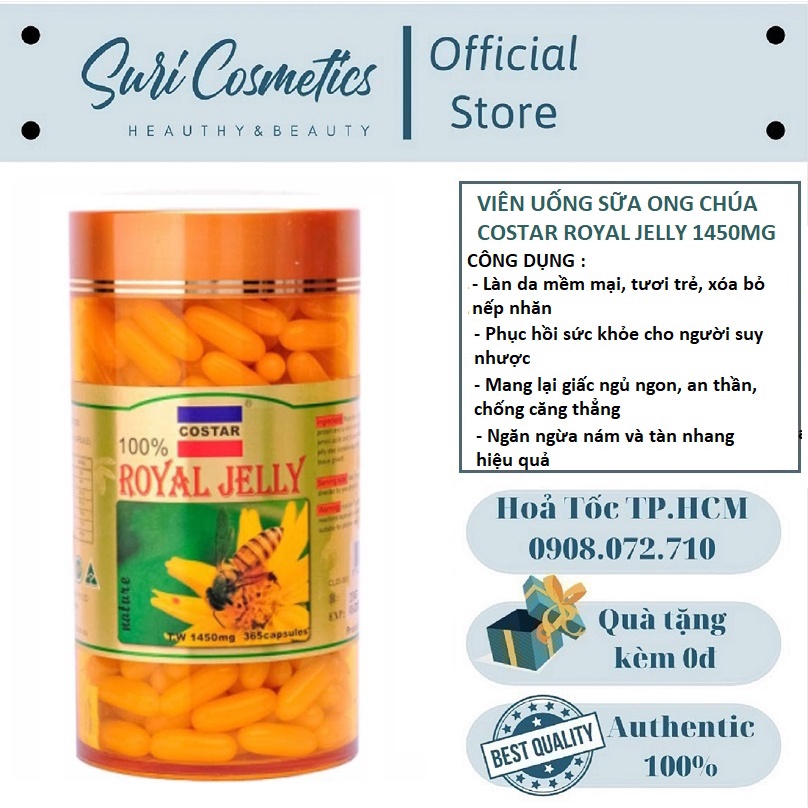 SỮa Ong Chúa Trẻ Hoá Da Của Úc Royal Jelly 1450mg 100 Viên