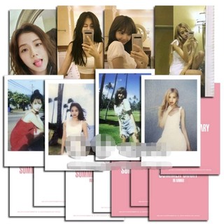 Set card ảnh unoff BLACKPINK Lisa, Rose, Jennie, Jisoo - 2019 Summer Diary, Olens