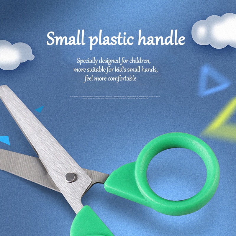 1 Kéo Cắt Giấy Từ Tính Hình Trái Cây An Toàn Cho Bé