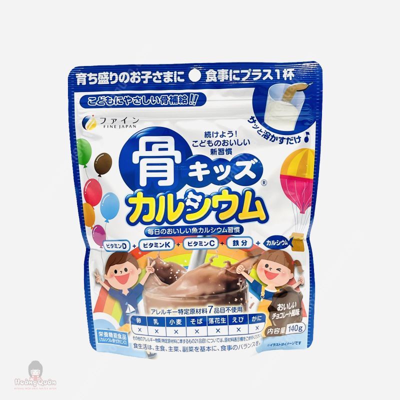 Bột cá tuyết bổ sung canxi cho trẻ em 140g Fine Japan