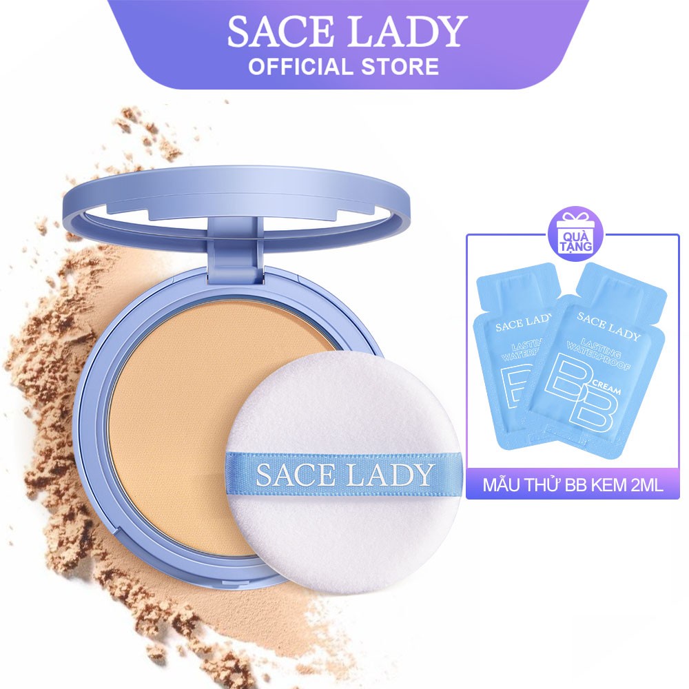 Phấn Phủ kiềm dầu SACE LADY chống thấm nước 8g