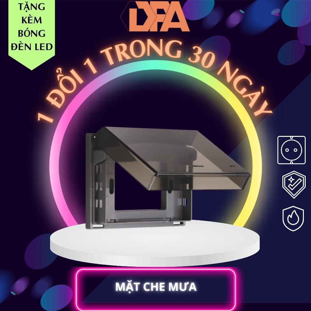 Mặt Che Mưa Ổ Cắm WEG8981/WEG8981K-VN WIDE PANASONIC Tiêu Chuẩn Chống Nước IP55 Dùng Cho Ổ Cắm Và Công Tắc Ngoài Trời