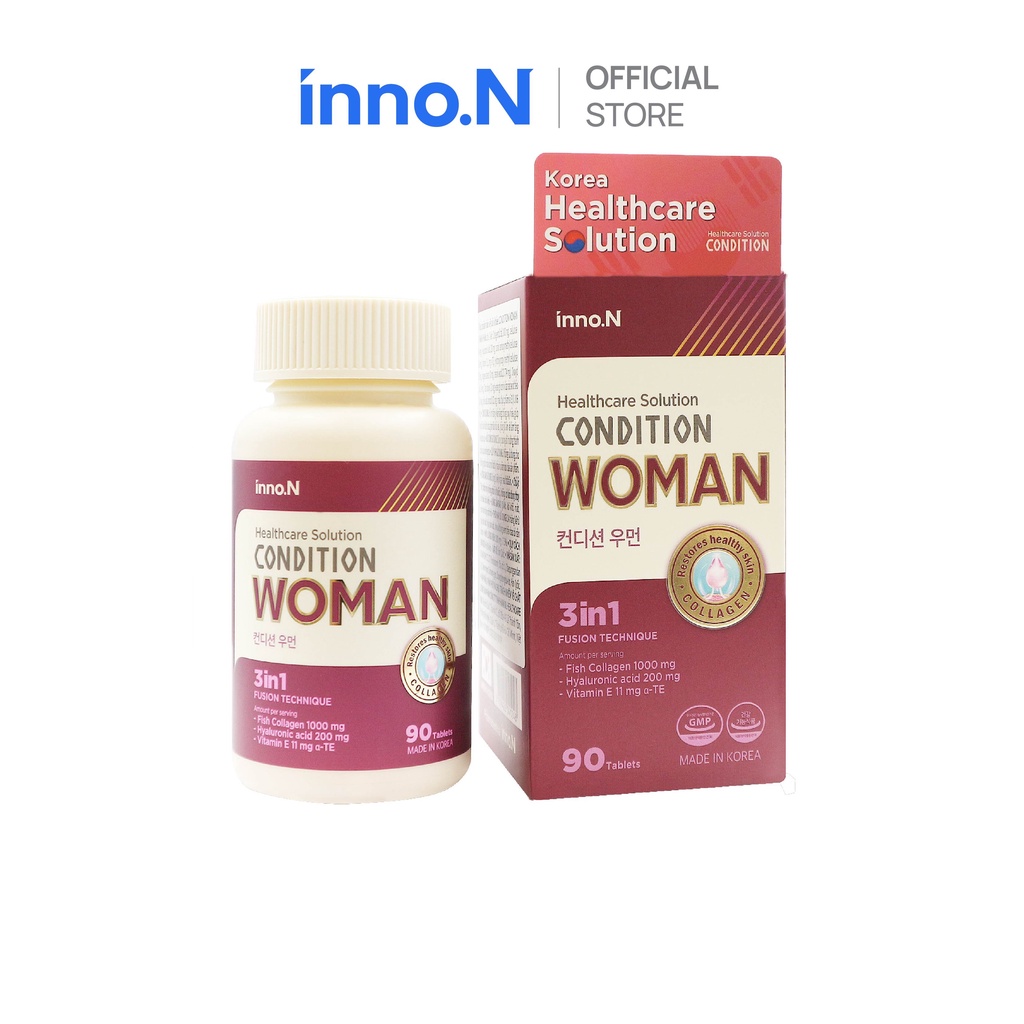 Viên uống collagen và cấp ẩm Condition Woman hỗ trợ làm tăng vẻ đẹp làn da-Hộp 90 Viên