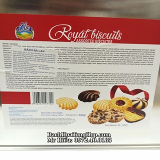 [Hỏa Tốc] Bánh Royal Biscuits Ba Lan hộp sắt 480g