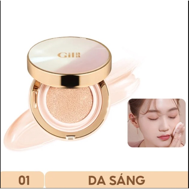 Phấn Nước Cushion Gilaa Long Wear DD Cushion Kiềm Dầu Và Dưỡng Da 13g