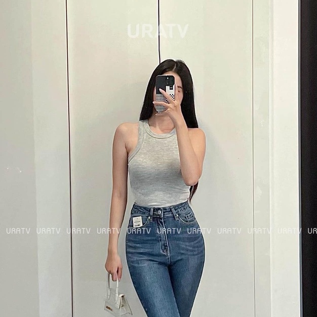 [CÓ SẴN-ẢNH THẬT] Áo tanktop gân dáng thường