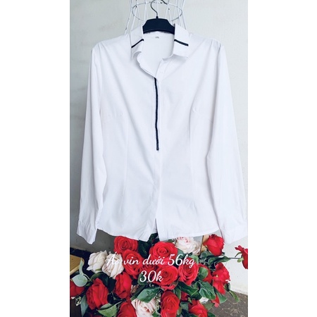Áo vin trắng dài tay
