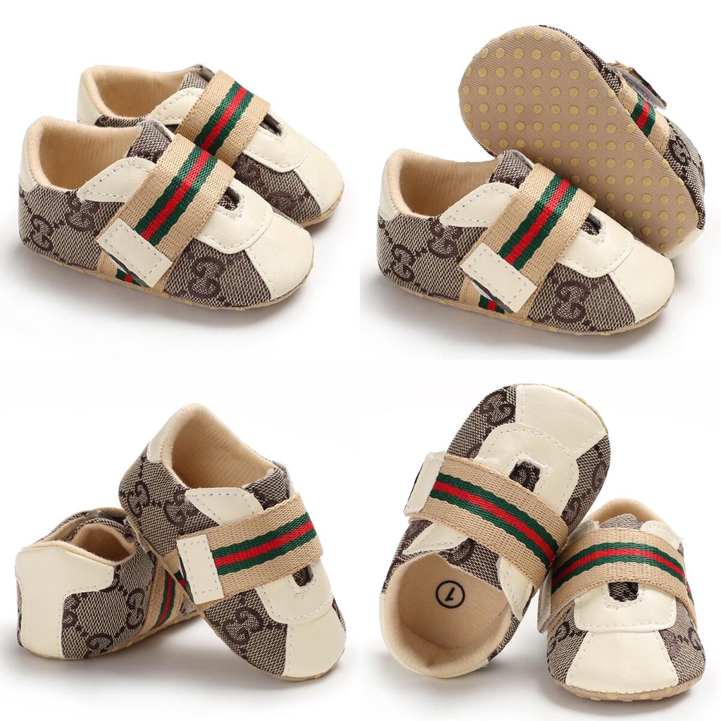 Giày Sneaker Da PU Đế Mềm Cho Bé Sơ Sinh