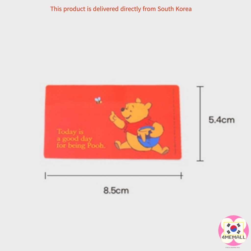 DISNEY DAISO Bộ 3 Thẻ Dán Trang Trí Sổ Nhật Ký Hình Gấu Pooh Winnie Dễ Thương