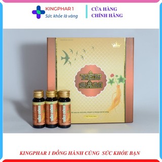 Yến Sâm Kingphar bổ sung các chất bổ dưỡng từ tổ yến, với nhân sâm và các thảo dược quý để hỗ trợ bồi bổ sức khỏe