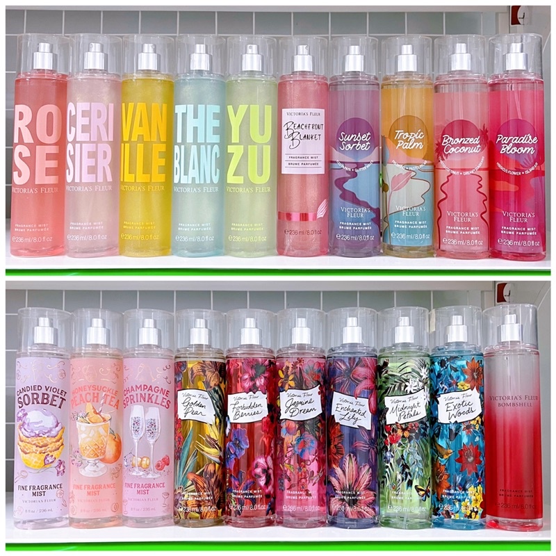 [Nhiều Mùi] Xịt Thơm Nước Hoa Body Mist Victoria's Fleur 236ML