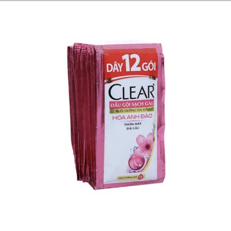 Dầu gội clear hoa anh đào dây 6g /12 gói