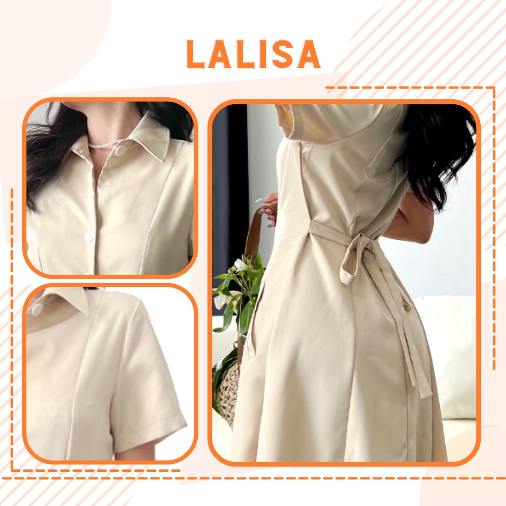 Đầm Nữ LALISA Váy Dài Vintage Dáng Dài Xòe Phong Cách Hàn Quốc Dự Tiệc Cưới Sang Chảnh VD033