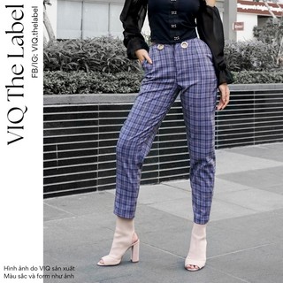 Quần ngố tây ống nhỏ phối lưng kim loại tròn Four eyes on me pants
