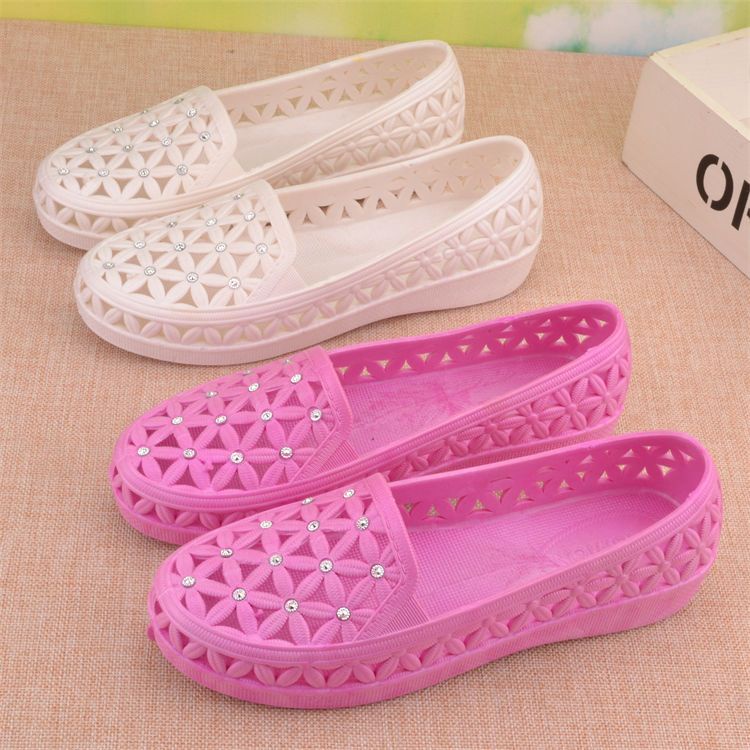 Giày Đế Bằng Chống Thấm Nước Thoáng Khí Cho Nữ