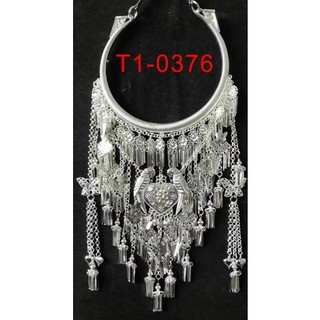Kiêng cổ bạc dân tộc , kiềng cổ boho