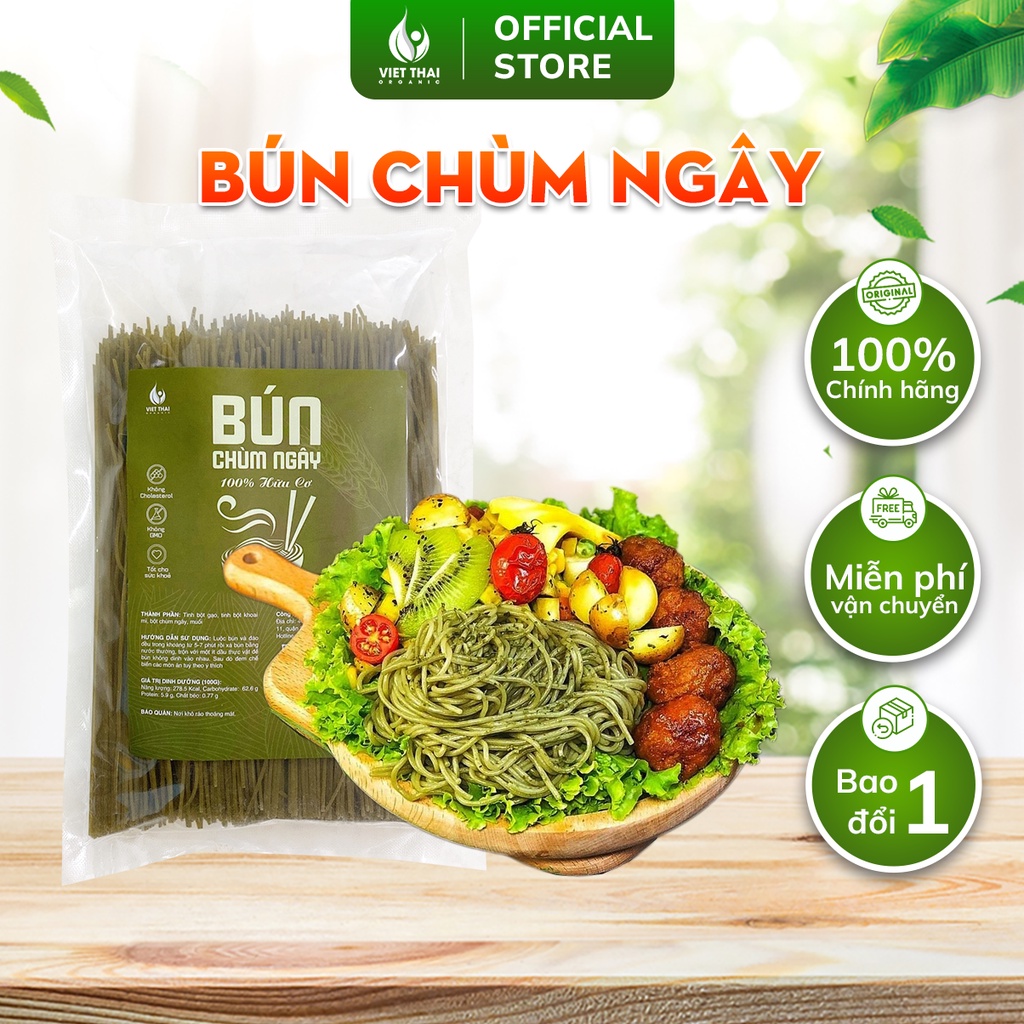 Bún Chùm Ngây 100% Hữu Cơ Giảm Cân Ăn Kiêng Thực Dưỡng Eat Clean Siêu Ngon Việt Thái Organic