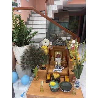 Bình Chim Công Composite Cắm Lông Công