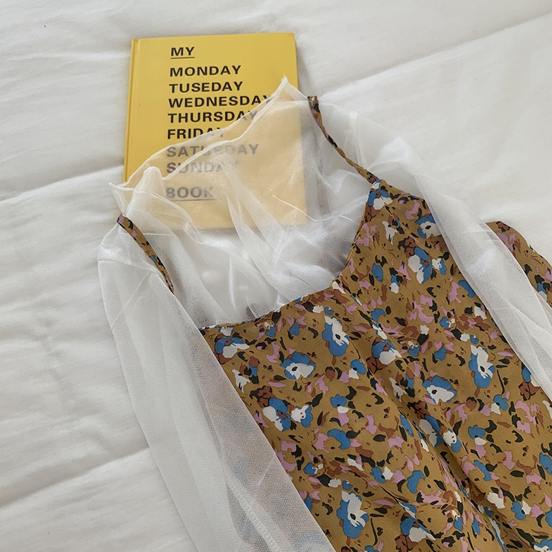 Áo lưới xuyên thấu tay dài cổ tròn thời trang cho nữ MS59