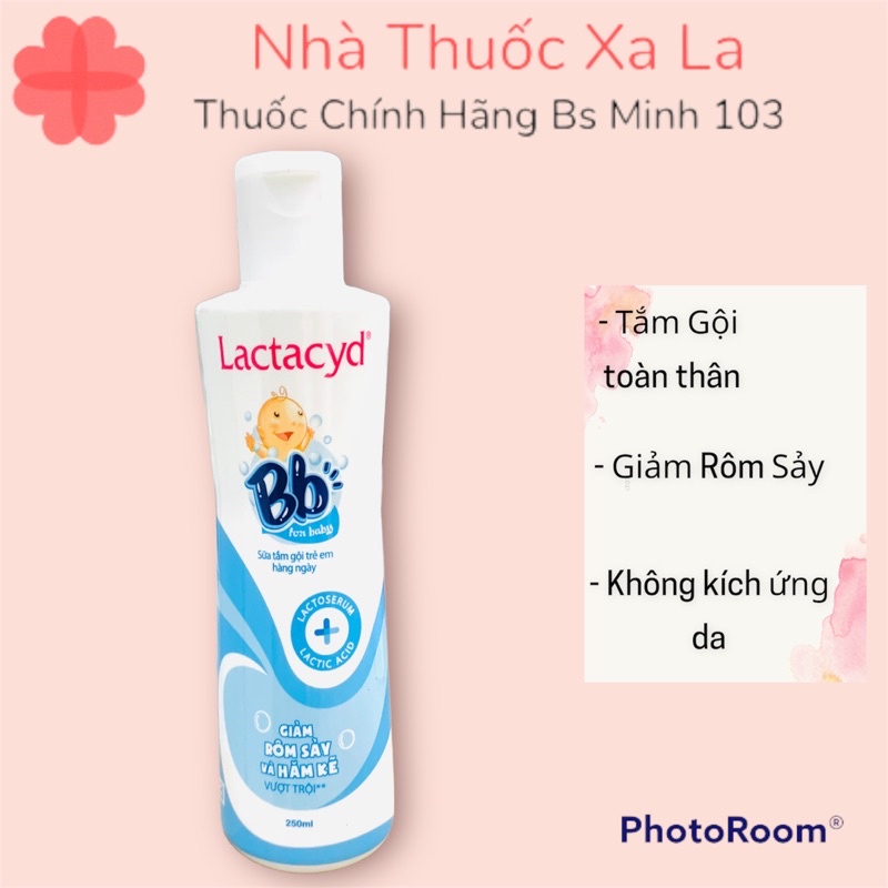 Sữa tắm Lactacyd BB chống rôm sảy cho bé, hăm kẽ, nhiễm trùng da (250ml)