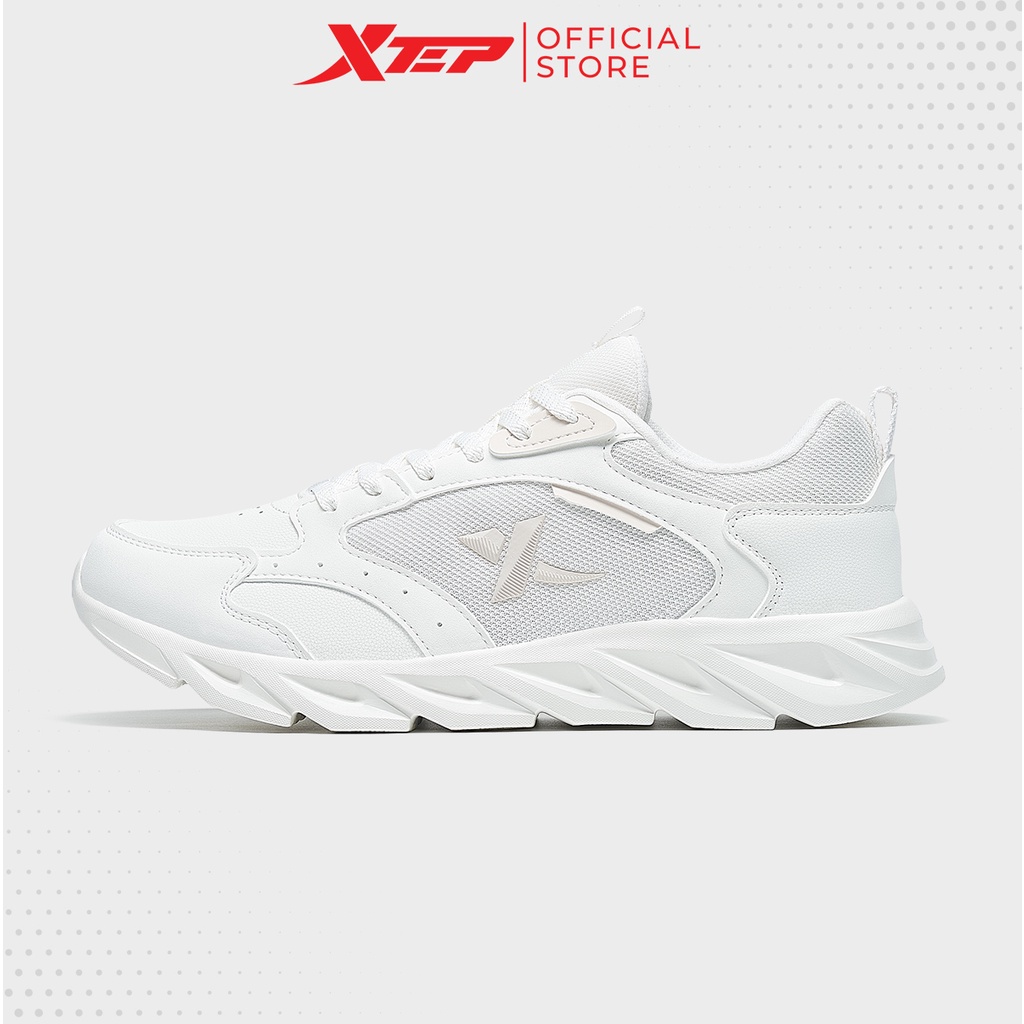 Giày chạy bộ nam Xtep chính hãng, dáng basic, kiểu dáng bắt mắt hợp thời trang, đế giày lượn sóng mềm mại 878319110018