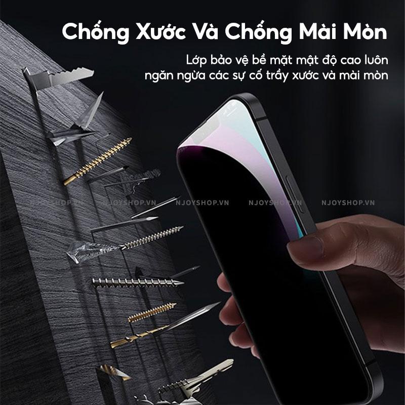 Miếng Dán Màn Hình Kính Cường Lực Full Màn Chống Nhìn Trộm Privacy 7plus/8plus/x/xs max/11/11promax/12-13-14 pro/promax