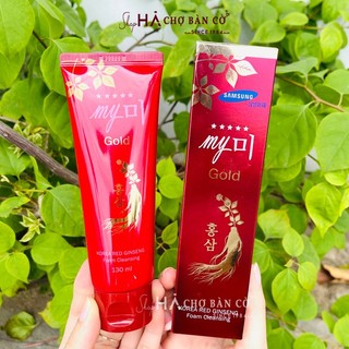 Sữa rửa mặt sâm đỏ my gold - korea red ginseng foam cleansing 130ml
